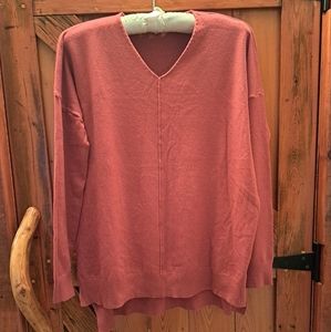 Tea n' Rose Oversized Sweater in Light Orange/Rust